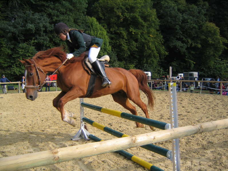 Johanna Schr�der auf Lago im E-Springen