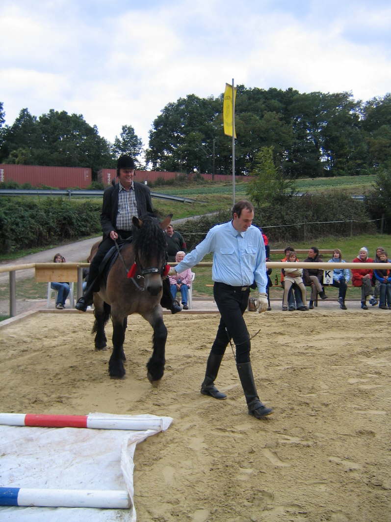 B�rgermeister Gro� auf der Ehrenrunde