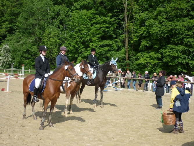 Siegerehrung - Springreiterwettbewerb